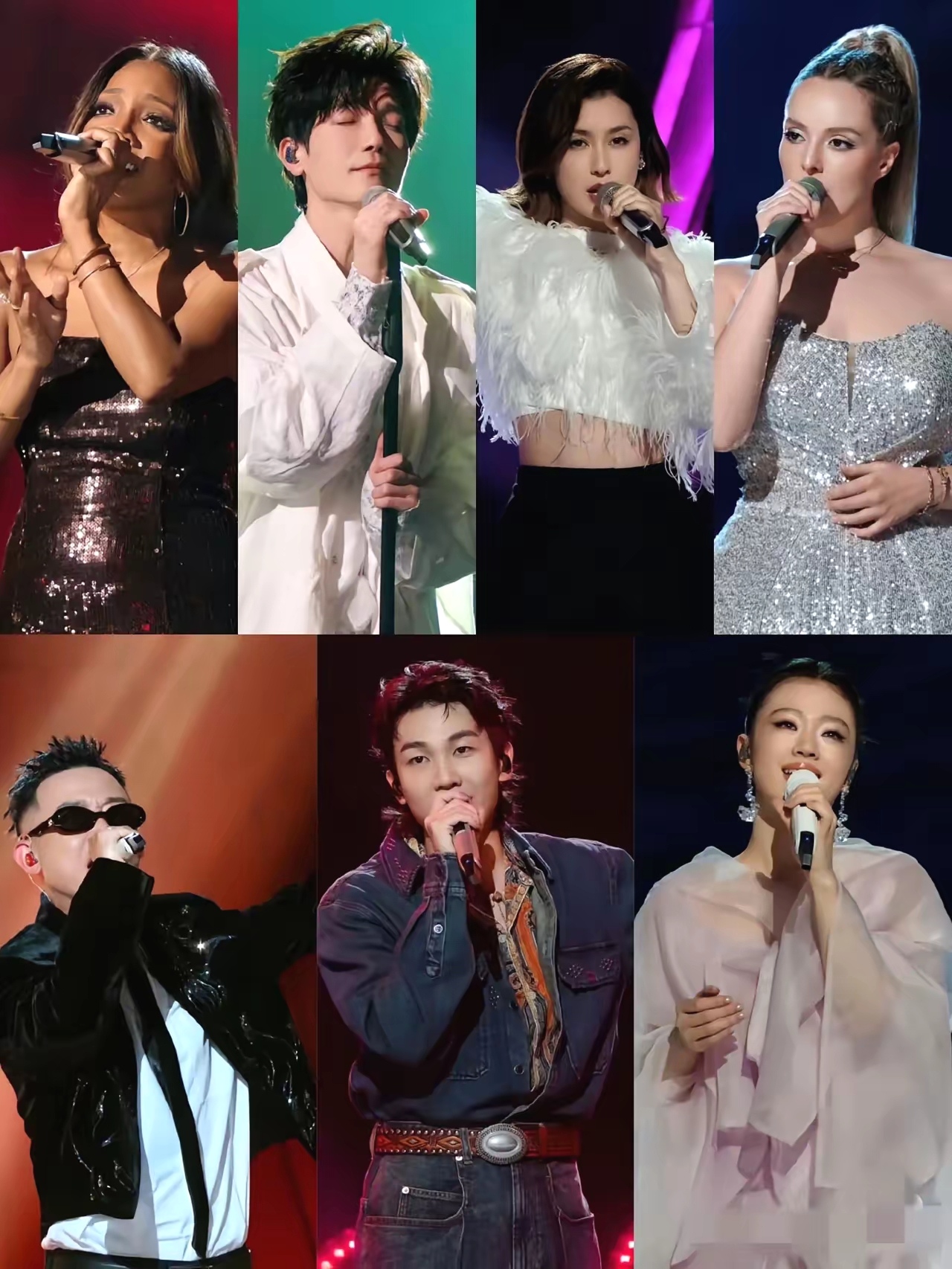 体育明星与歌手同台互动网友热议